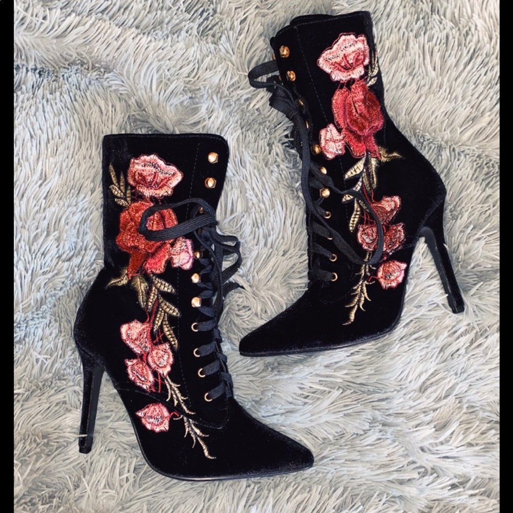 Floral Booties